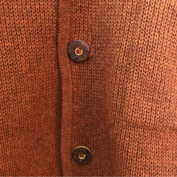 Vintage Austrian Wool Knit Cardigan Sweater Jacket Large - Picture 5 of 7